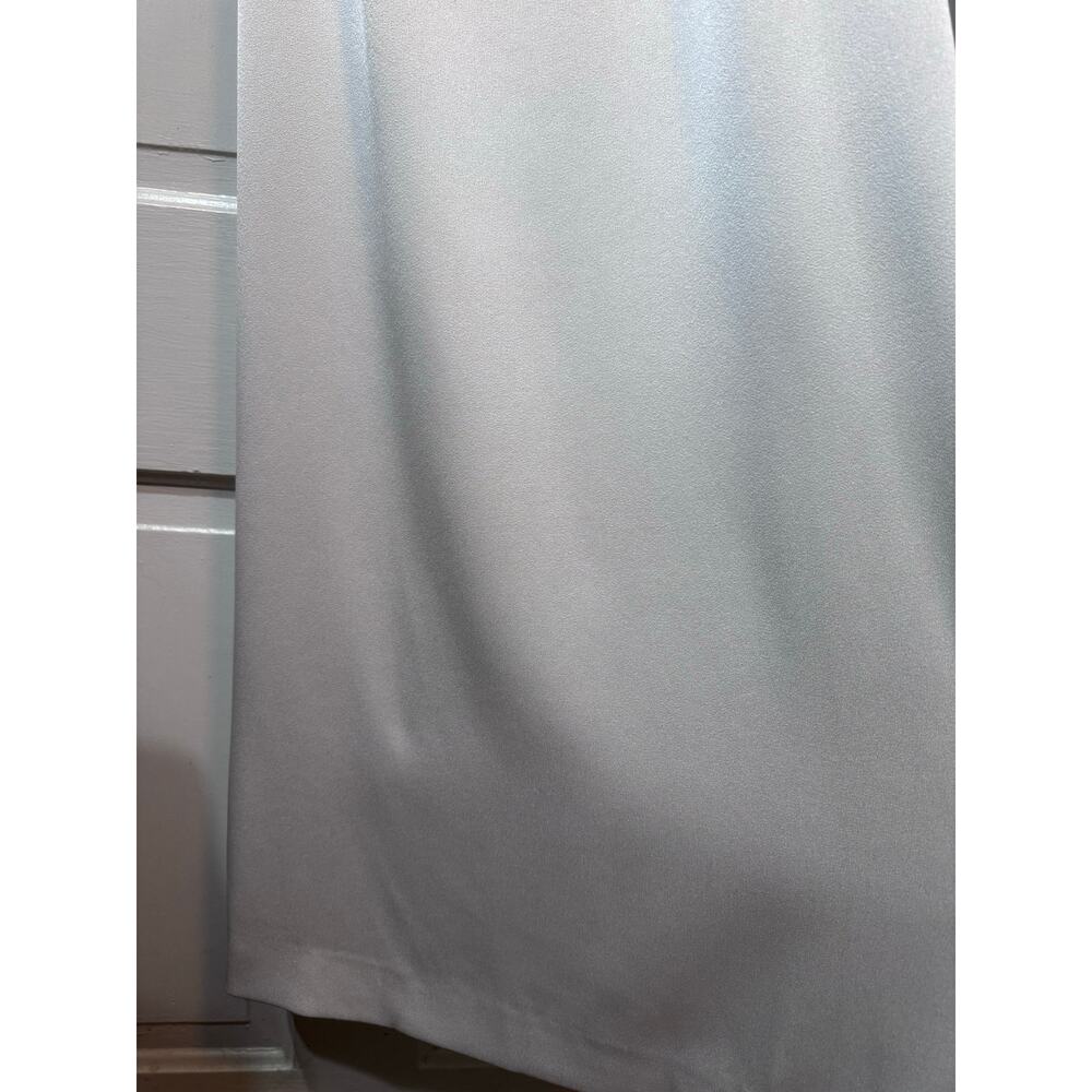 NWT Alice and Olivia Paulette One Shoulder Satin Open Back Gown Size 2 - Picture 11 of 16